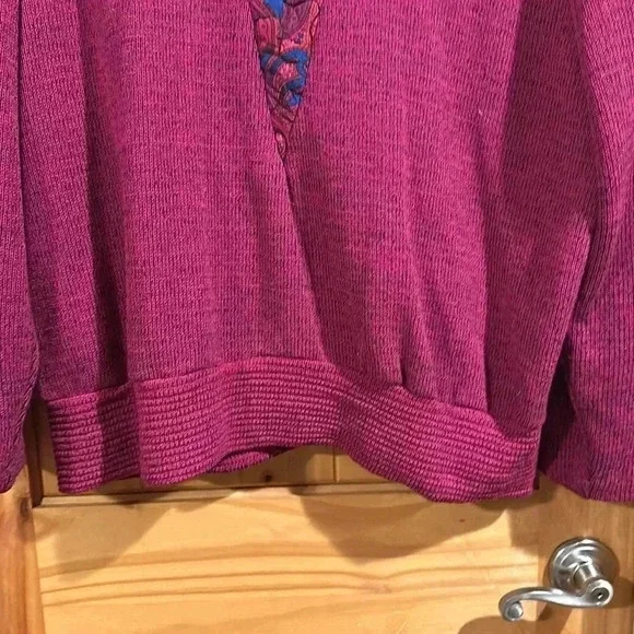 Vintage Anthony Sicari Sweater with Quilted acrylic neck. - Picture 4 of 6